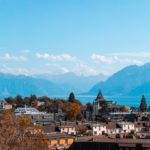 aerial photo of houses