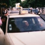 a person driving a car